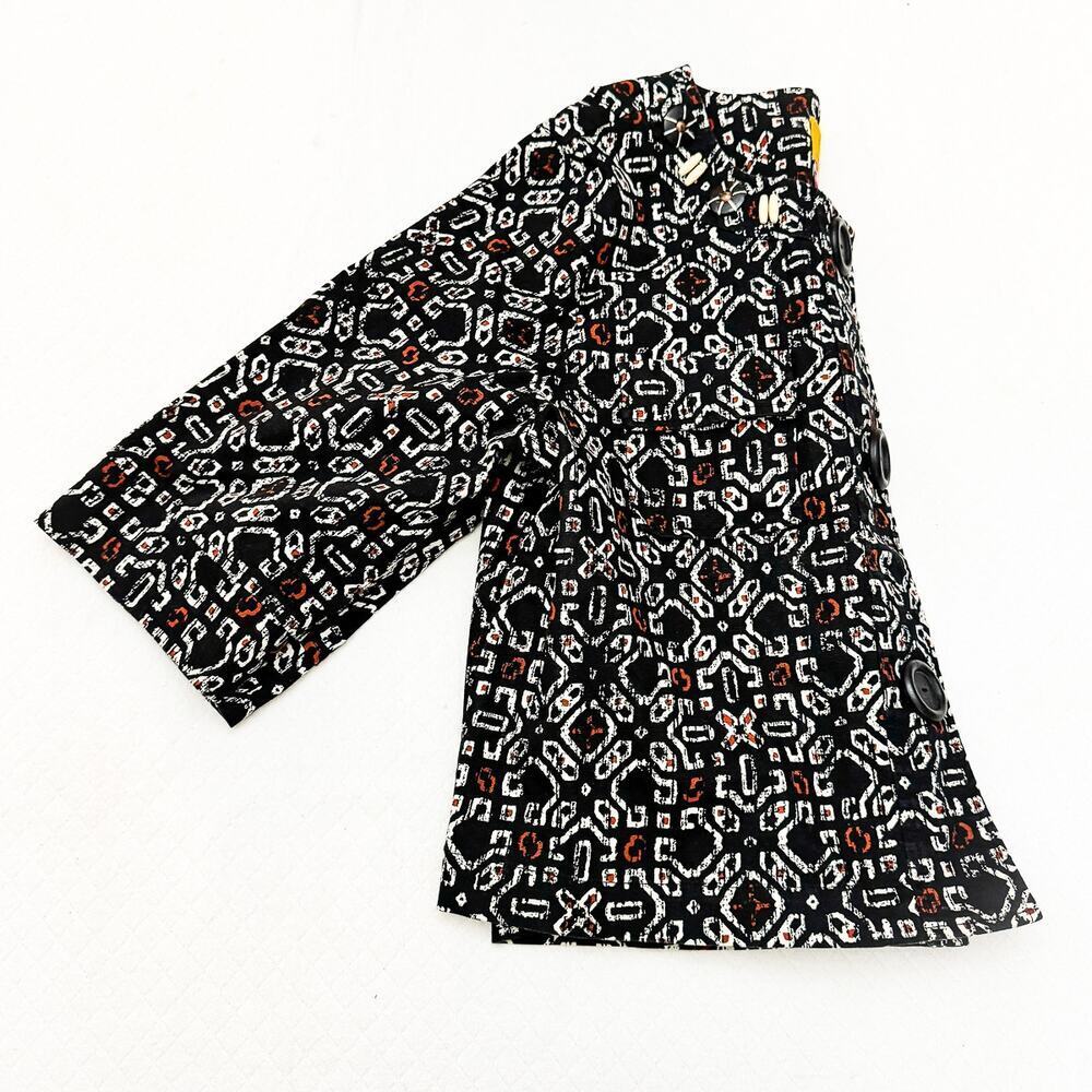 Ruby Red Geometric Tribal Patterned Lightweight C… - image 5